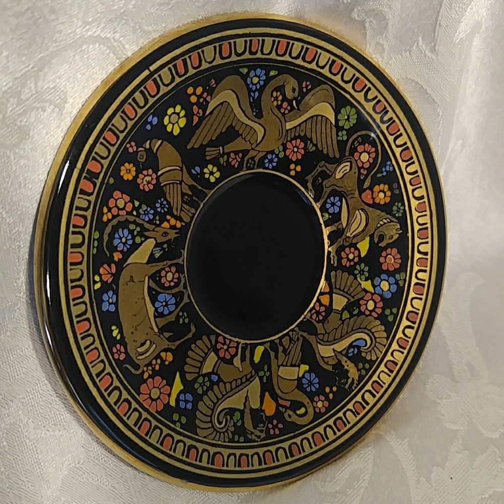 SC 24 K Gold Hand Made in Greece Dish